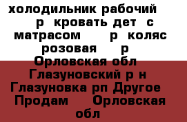 холодильник рабочий 2000 р. кровать дет. с матрасом 1500 р. коляс.розовая 1000р - Орловская обл., Глазуновский р-н, Глазуновка рп Другое » Продам   . Орловская обл.